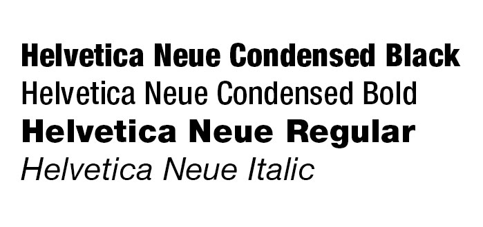 Helvetica Neue Typography